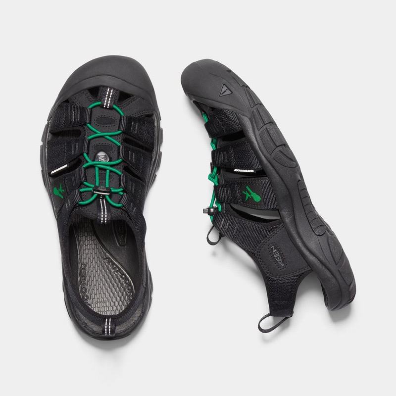 Sandalias Trekking Keen Newport Revival Para Hombre Negros/Verdes - Sandalias Keen Mexico (059816-IL